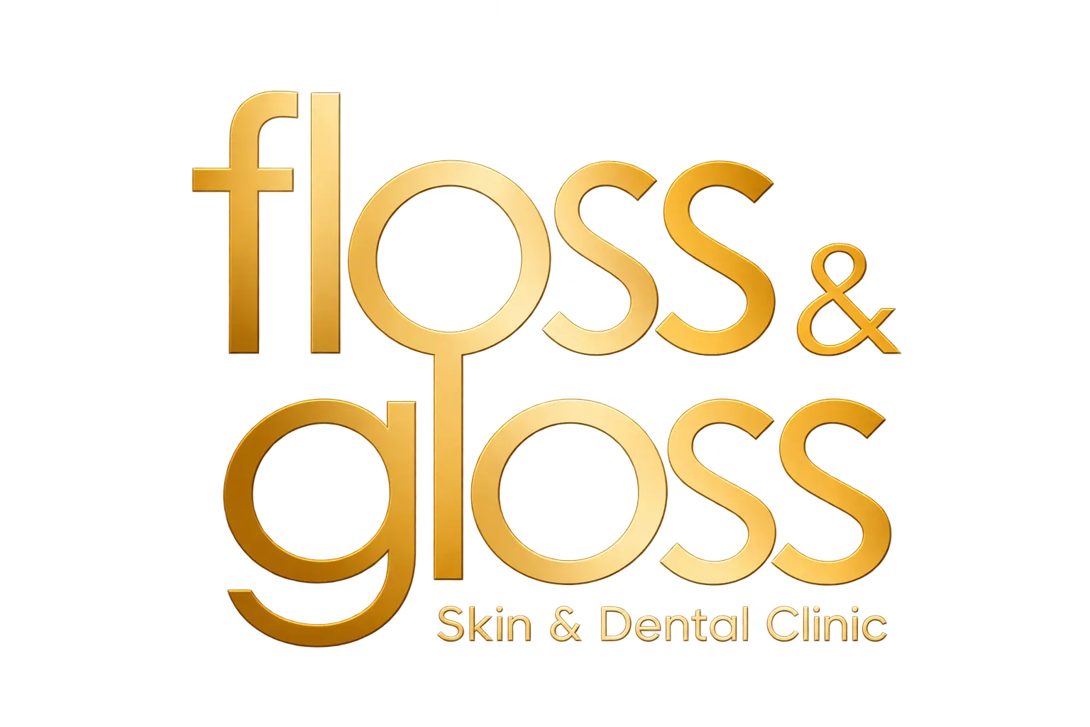 Luxurious Gold Floss & Gloss Logo